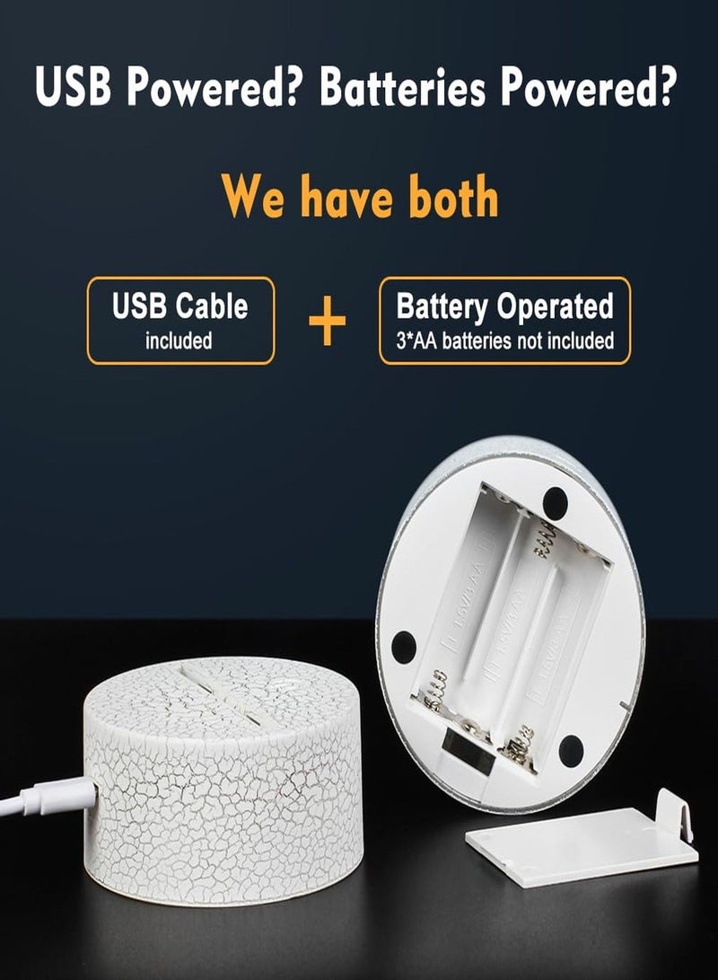 إيه آن د دبليو مصباح ليلي ثلاثي الابعاد لبرشلونة, اضاءه قيمنق LED RGB 16 لون, 4 أوضاع وميض ديناميكية, مؤقت إيقاف 1-24 ساعة, تحكم بالريموت واللمس, قيمنق ديكور, زينة غرفة نوم, هدية لمحبي كرة القدم - Image 4